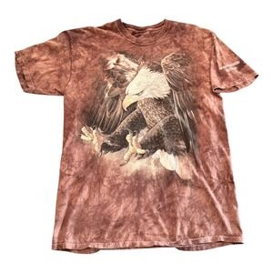 The Mountain Eagle Graphic T-Shirt Tie Dye Mammoth Mountain California Size‎ L